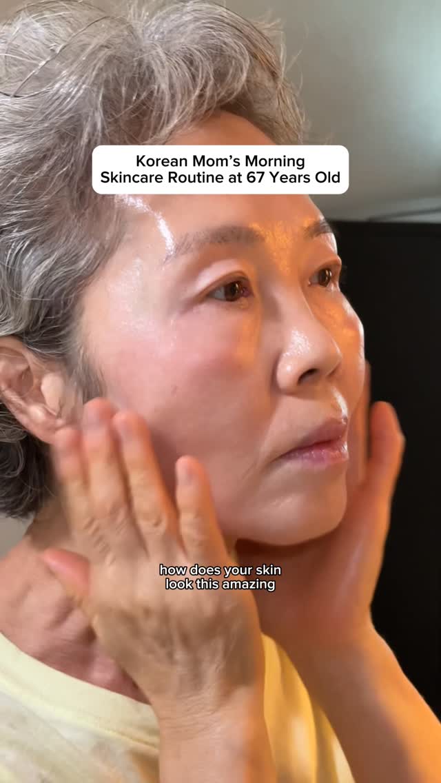This is my mom’s morning skincare routine at 67 years old (1 of 2), explained in more detail. This routine is used on da
