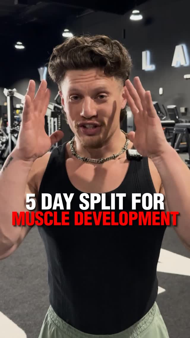 Comment “PLAN” and I’ll send you a FREE 5-Day Workout Routine 🏋🏻
The Best Workout Split💪🏽
If you’re only training