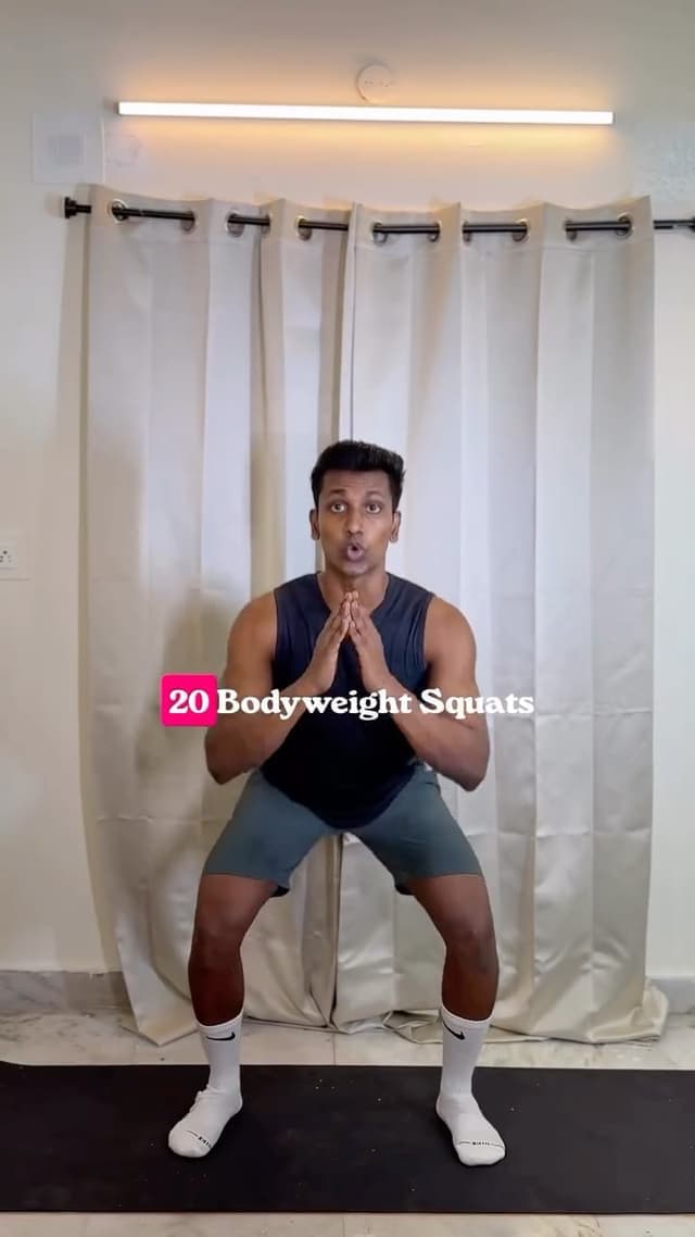 Simple. Beginner-friendly. Full-body workout you can do at home. 💪
No equipment. No complicated movements. Just stay c