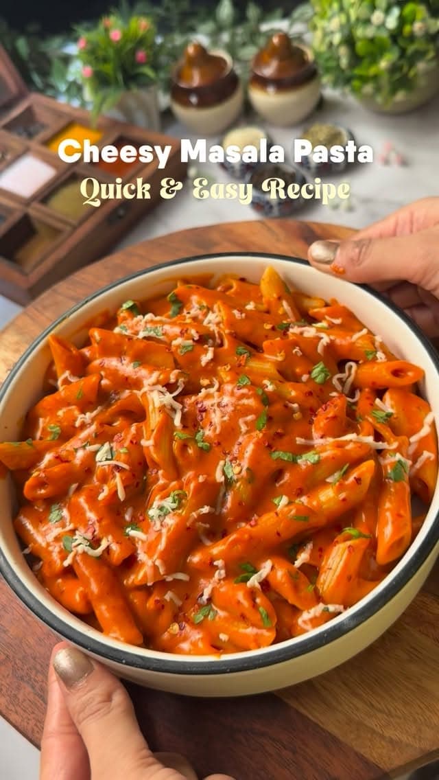 Comments “Recipe ” to get the Recipe Link in your DM
Cheesy Masala Pasta | Quick & Easy Recipe
.
.
#instagood #food #