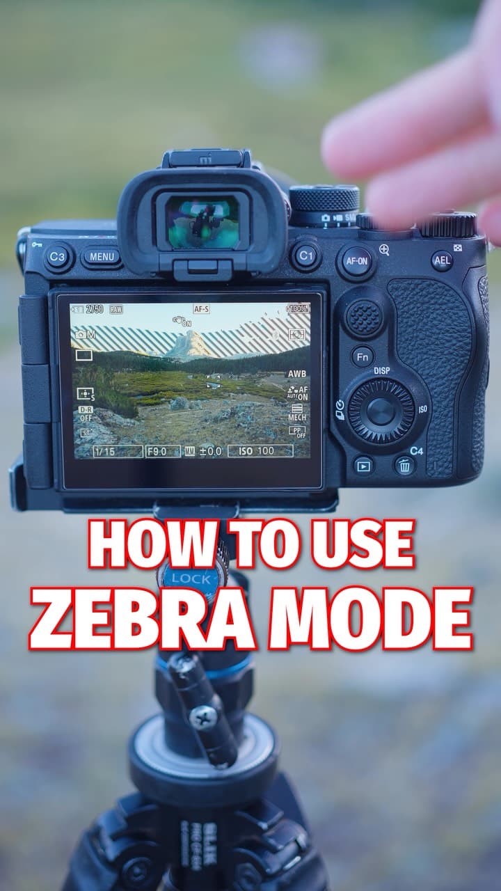 If you struggle to adjust your camera settings to properly expose the image, you may want to try Zebra Mode. This mode a