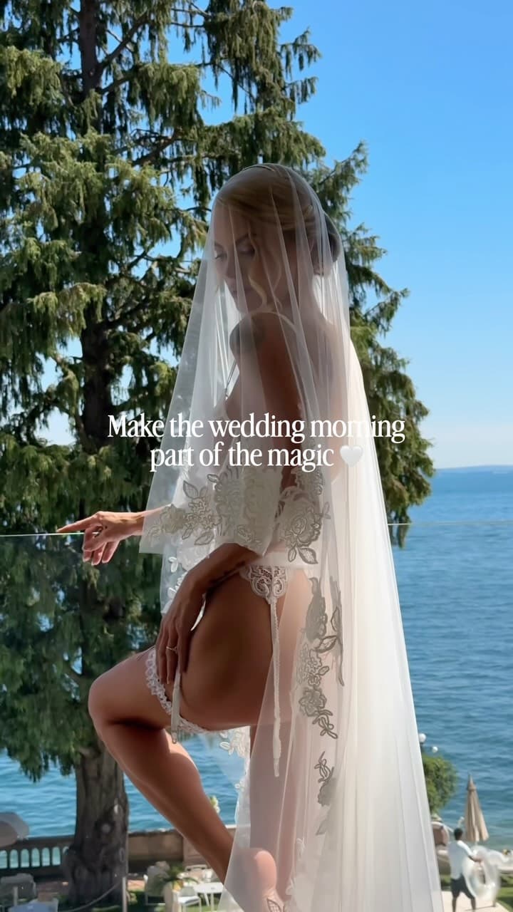 Future brides, don’t rush the getting ready part 🤍
Get the cute lingerie, pour the champagne, turn up the music, laugh