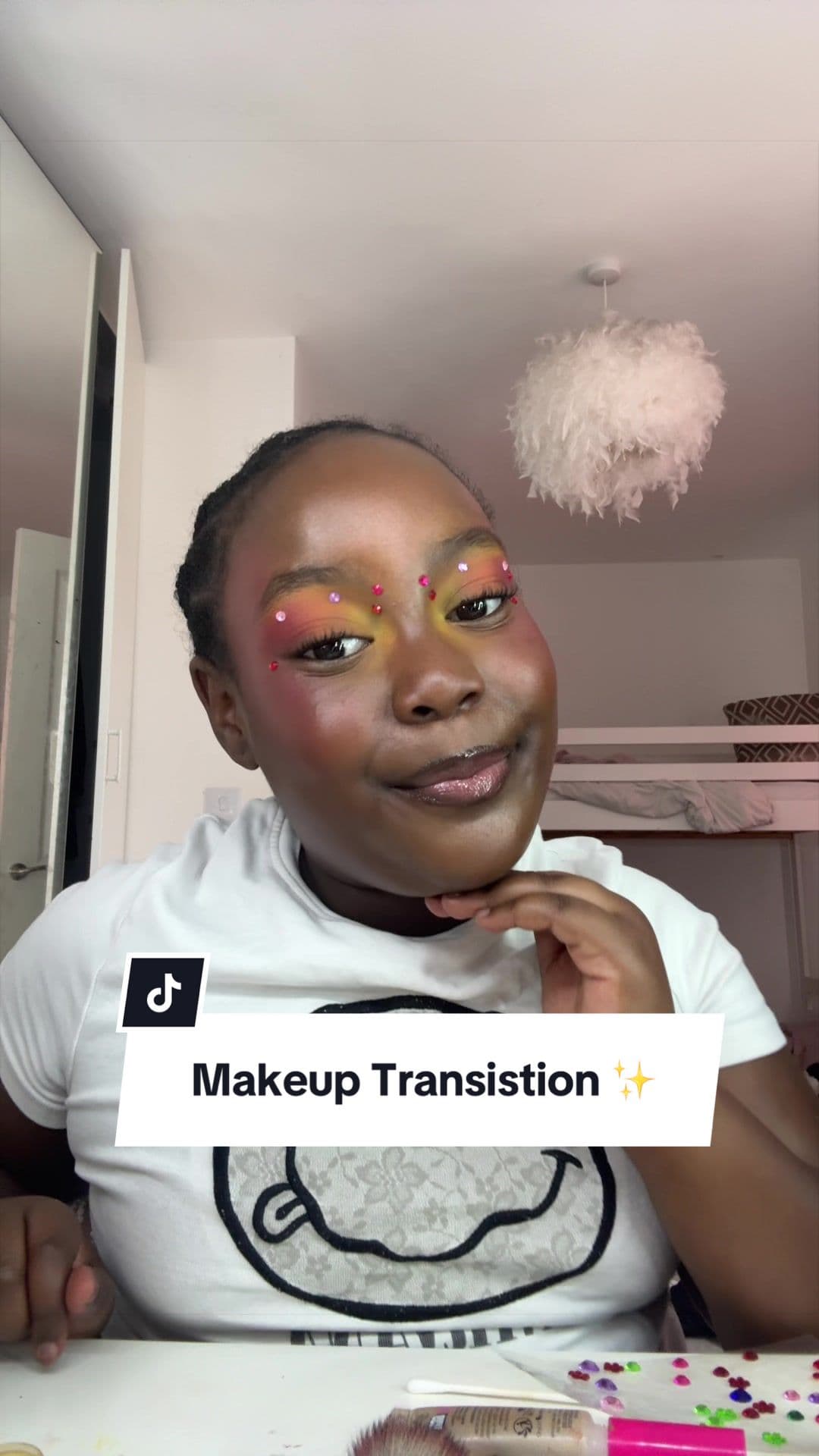 WHERE THE REAL CUTIES AT?! 👀💖😅😅✨ Please excuse the bad language 🥹 Cianna really wanted to do this transition 💖✨ #m