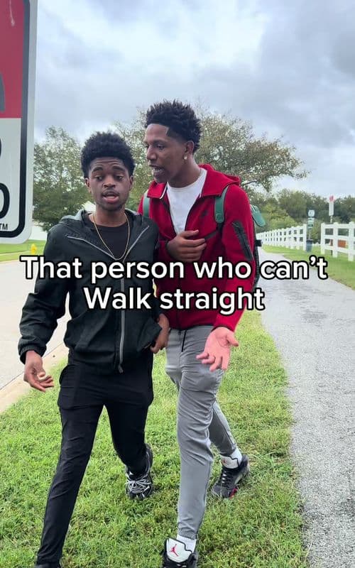 THAT PERSON WHO CANT WALK STRAIGHT 😂😂😂😂😂 #fyp #viral #skit #funny #relatable
