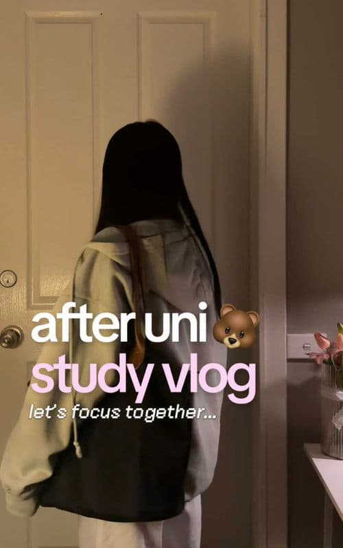 after uni vlog <3 🫶🏼 #studytok #productive #studywithme #unistudent