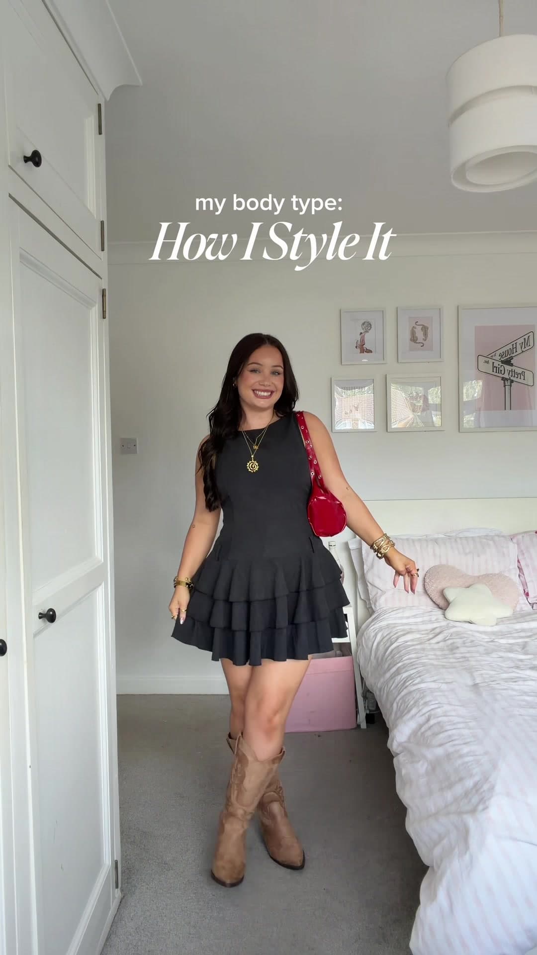 outfit of the night!! slowly transitioning to autumn vibes already 🤓 details: dress & bag @Cider anti chafing shorts @