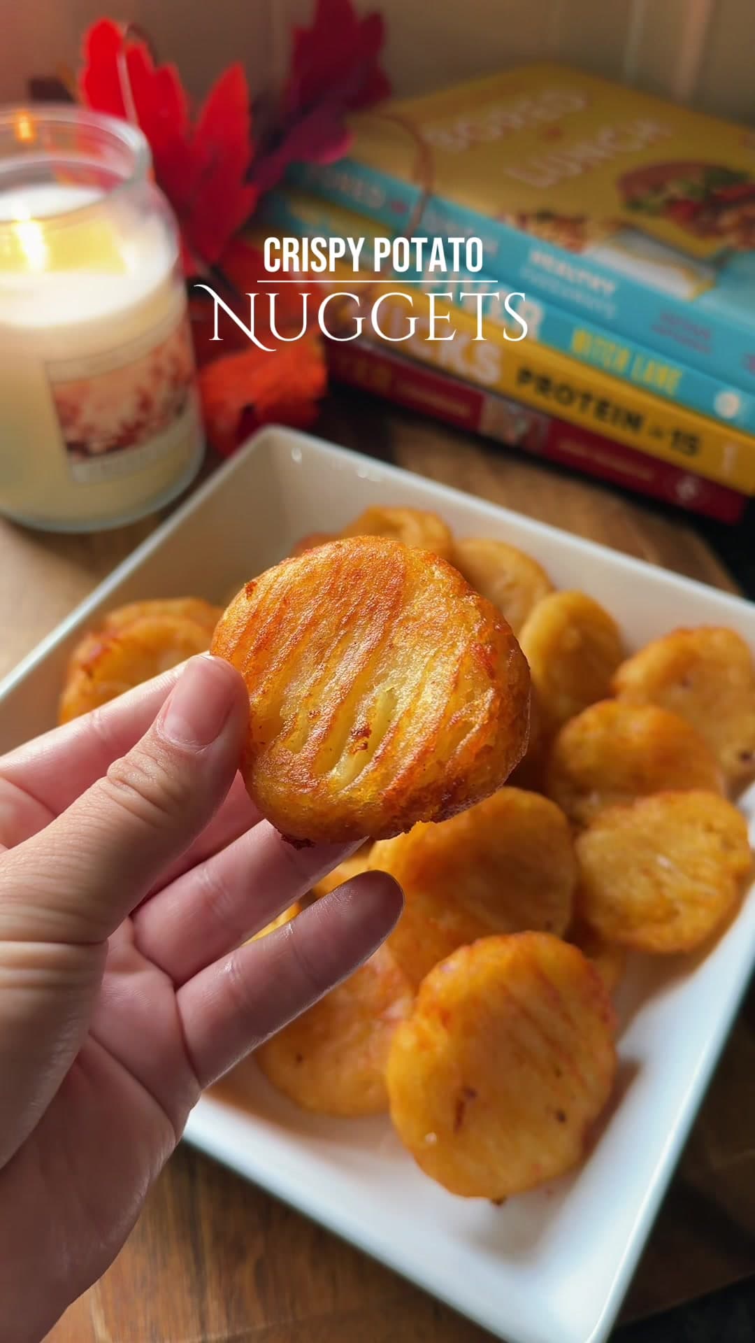 Crispy potato nuggets 😍 there so good!! Recipe list below ⬇️ Ingredients: -5 medium potatoes -1 1/2 tsp salt -1 tsp