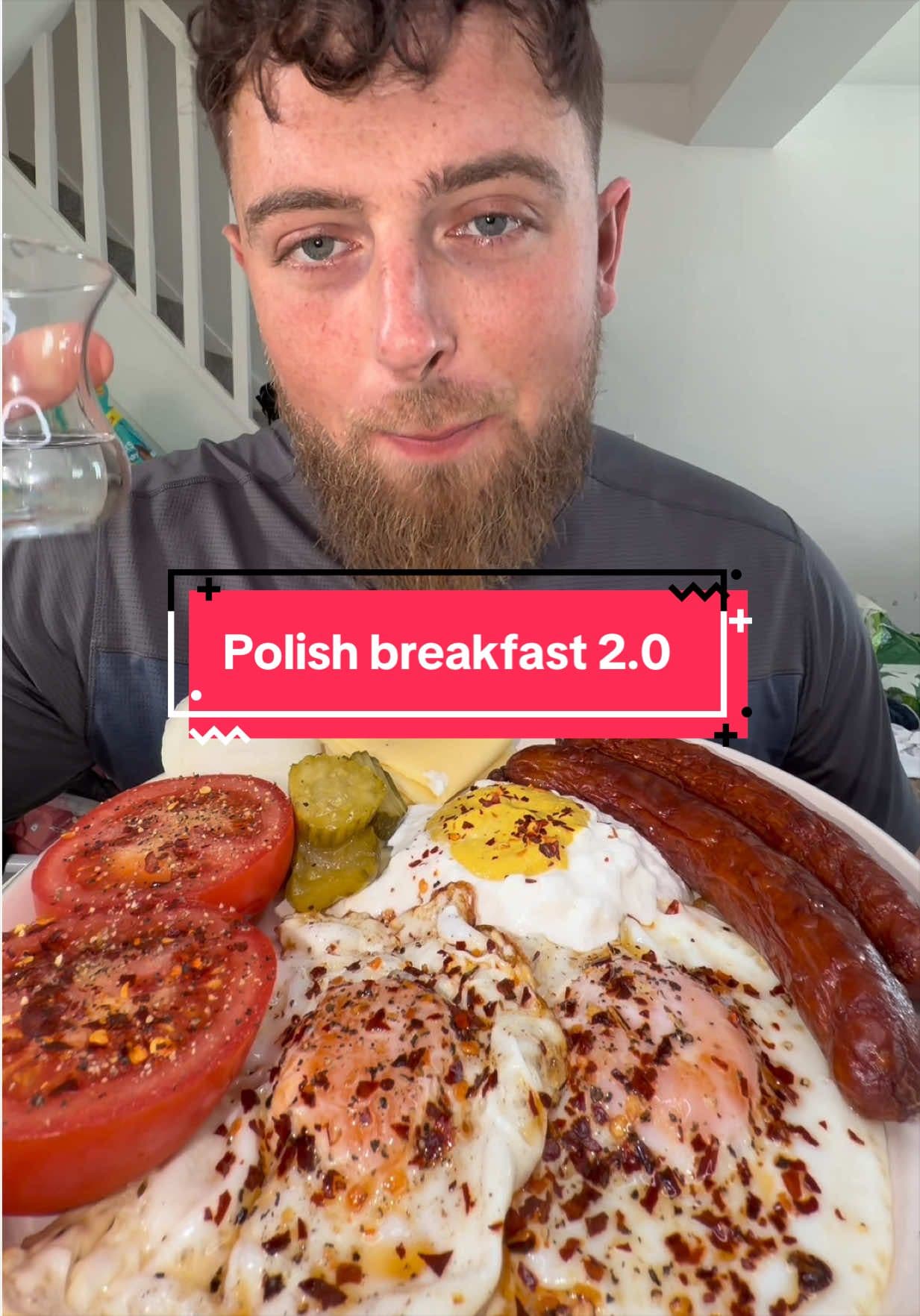 Polish breakfast 🇵🇱 the sausages 🔥#polish #polishfood #breakfast #FoodTok #mukbang