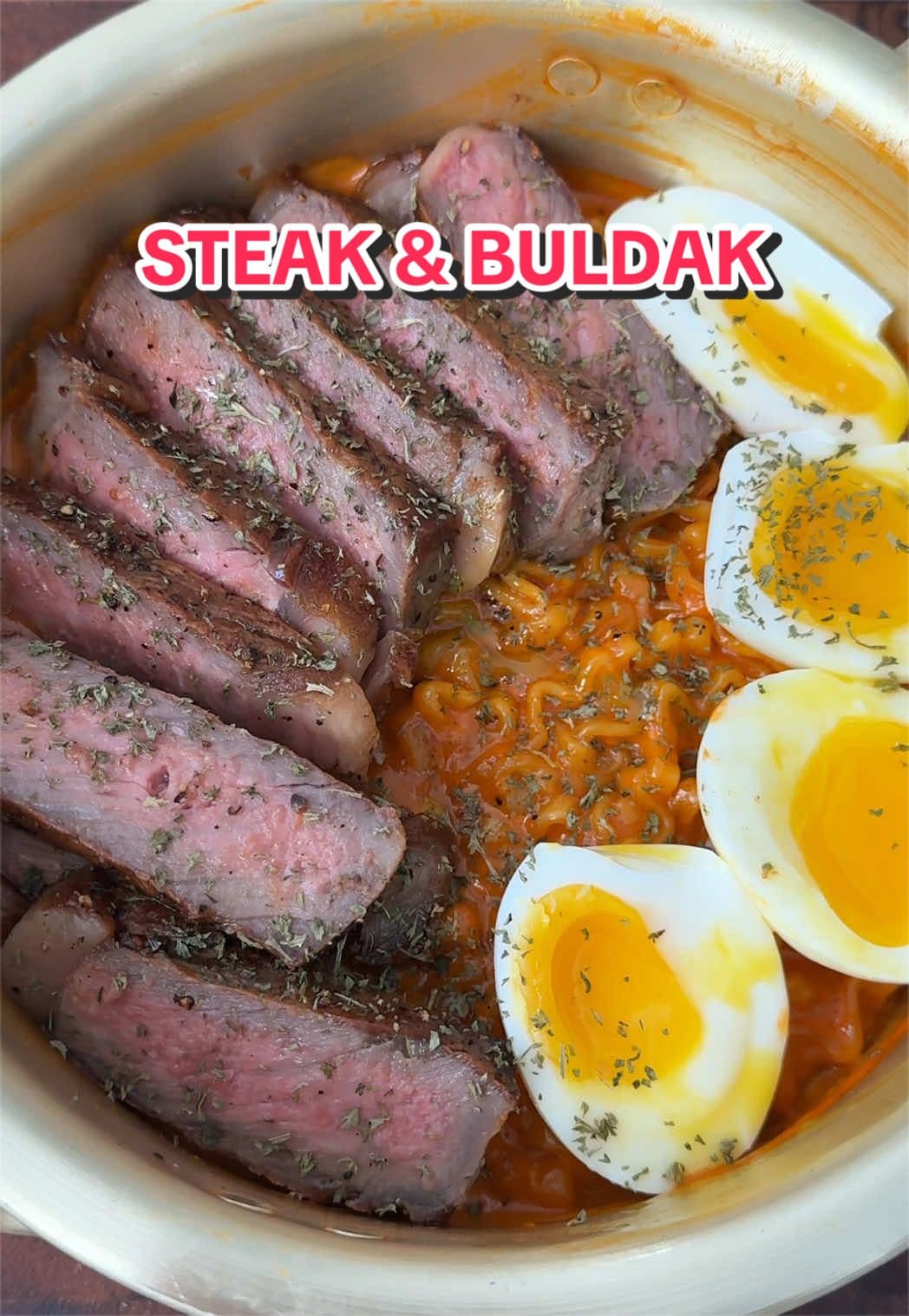 Steak & Buldak #buldak #steak #cooking #Foodie #fypシ゚viral