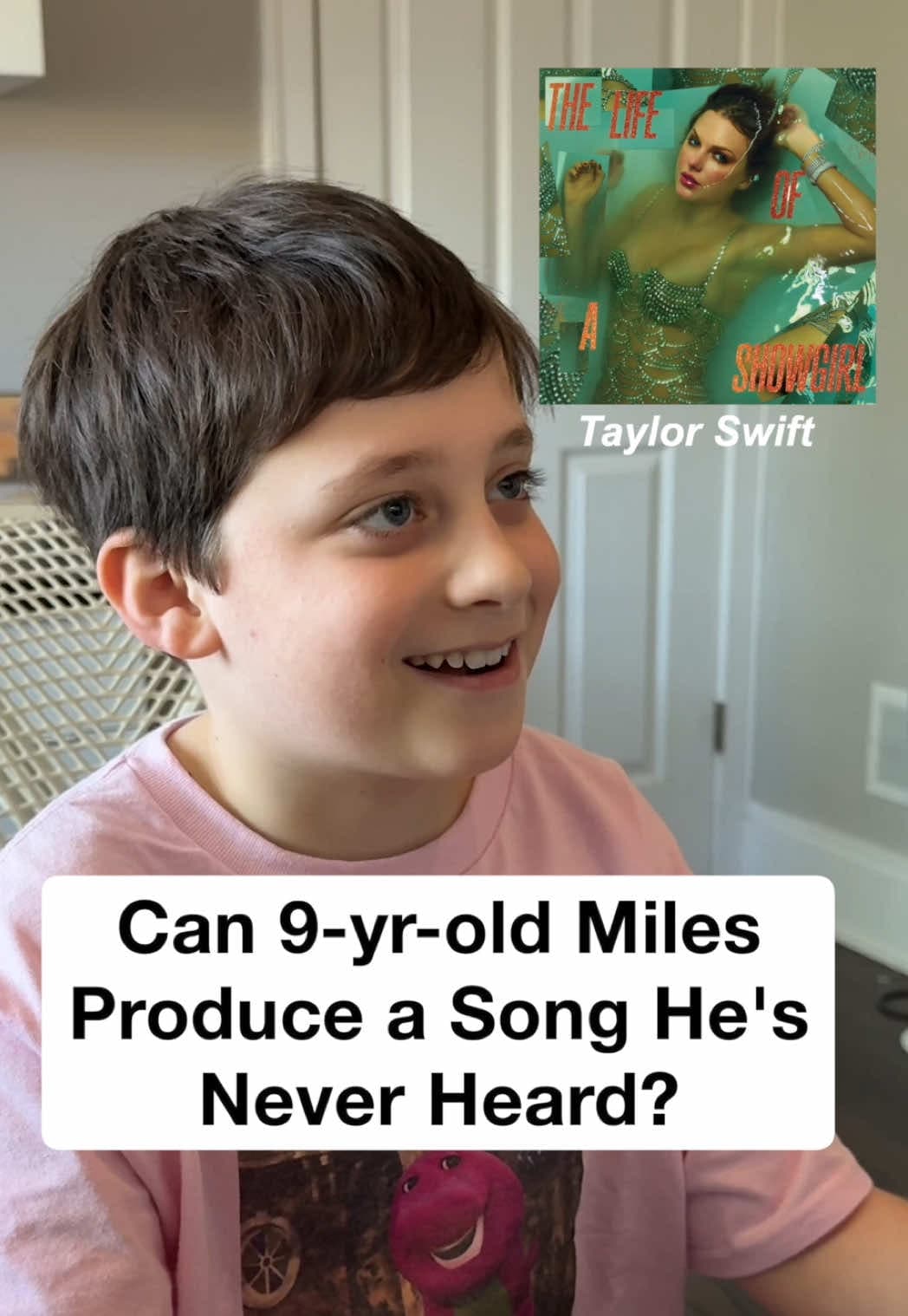How did he do? 😮 (song is ‘The Fate of Ophelia’ by @Taylor Swift originally produced by Max Martin and Shellback) #tayl
