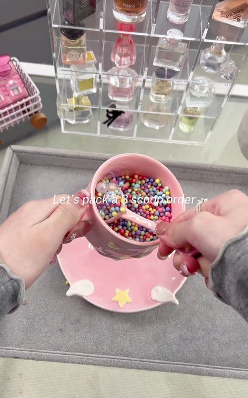 Let's pack a 3 scoop order 🎀#perfume #miniperfume #luckyscoop #mysteryscoop #packingorders