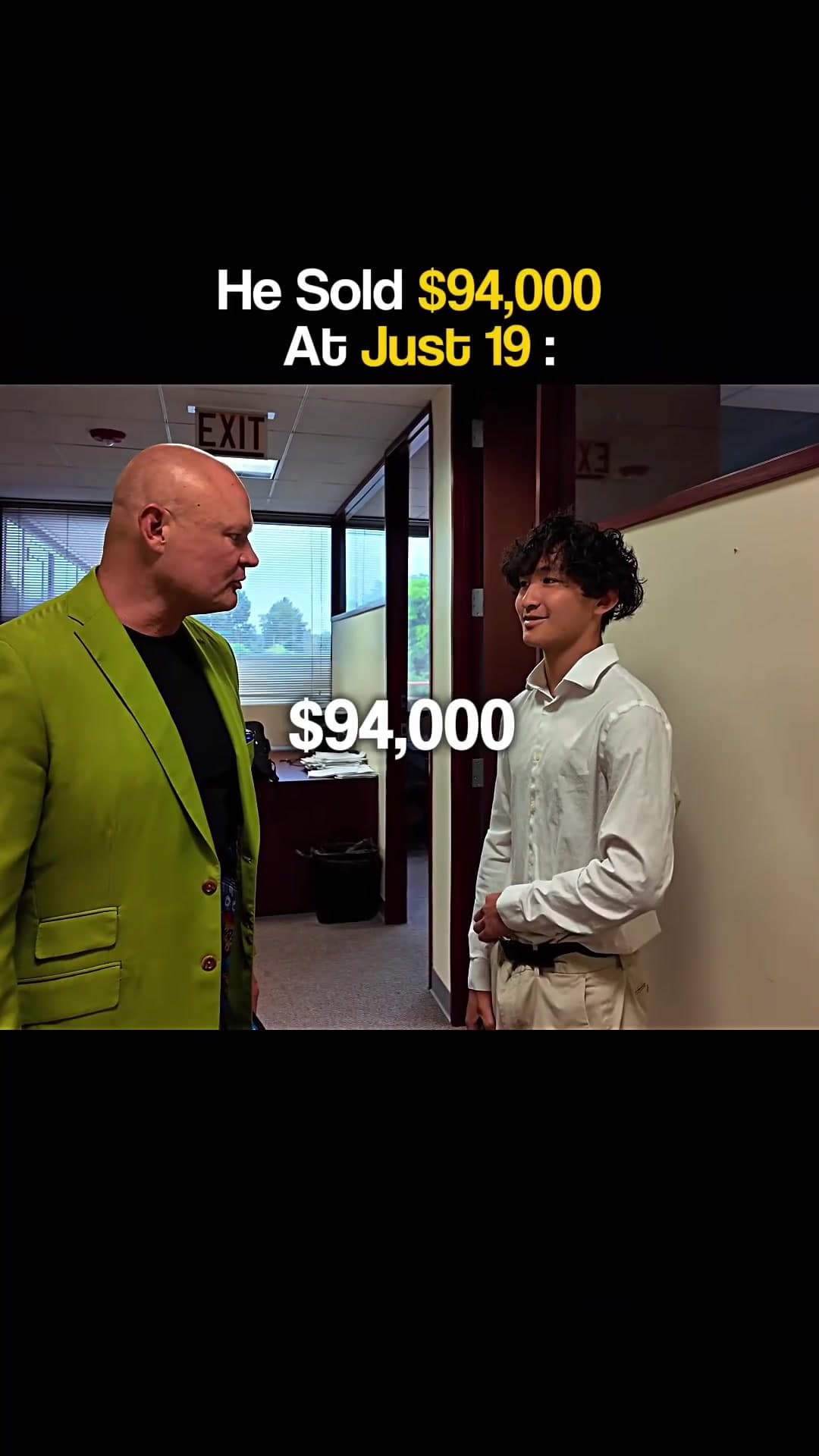 He Sold $94K at Just 19 @Shawn Meaike . #motivation #money #business #entrepreneur #sales