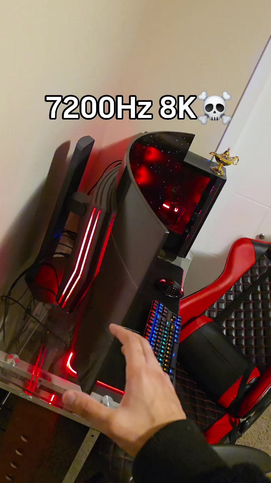 Why is my monitor off? || #Tech #setup #gaming #techtok #fyp