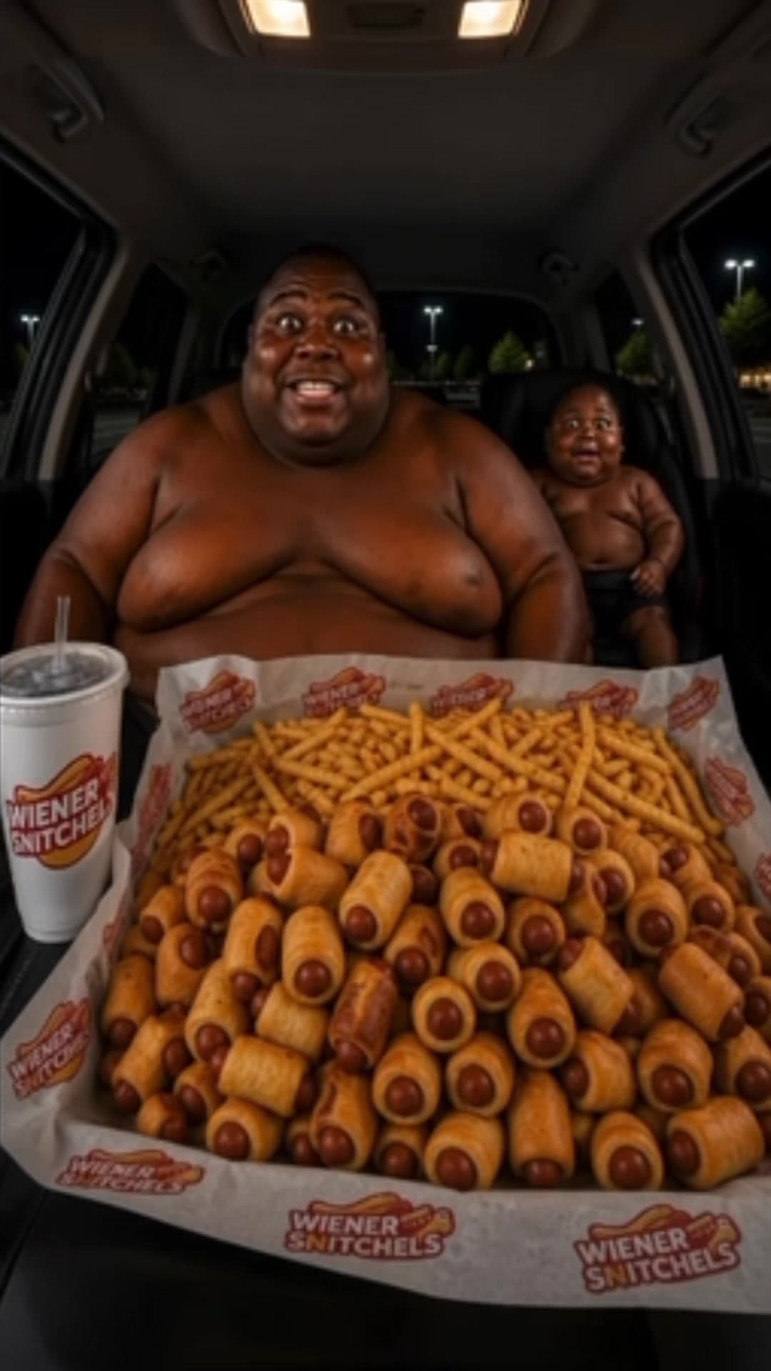WIENER SNICHELS MUKBANG AI🌭🌭🌭 #ai #brainrot #funnyvideos #mukbang #aivideo W 10/10 HOTOGS AI MUKBANG WITH MY AI SON!❤