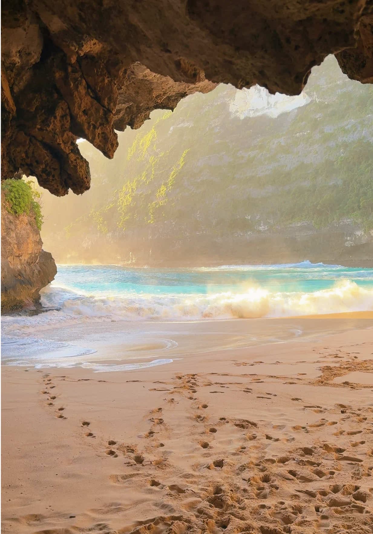 The most beautiful beach I’ve ever seen. Kelingking Beach in Nusa Penida #kelingkingbeach #beach #sunset #travel #nature