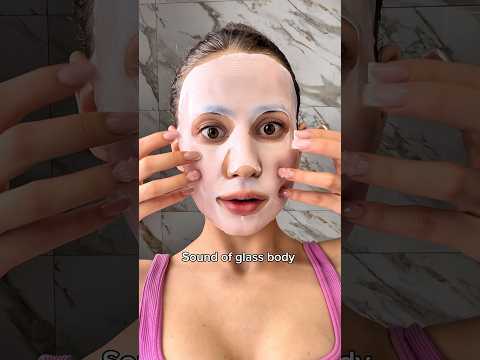 CRAZY ASMR GLASS SKIN 🪞🤯😵💫 #skincare #asmrsounds #soundeffects #haul #makeup #review #grwm