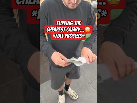 Full process flipping this Camry for a profit… #flippingcars #profit #business #marketplace #swoopa