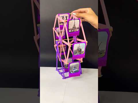 Ferris Wheel with popsicle sticks π‘π #shorts #diy #crafts #art #artist #tutorial #craft