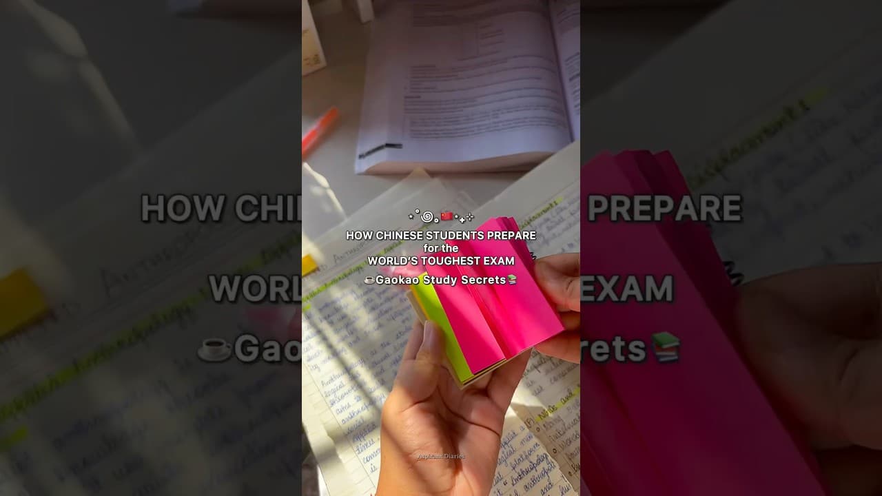 ā¼ļøHow Chinese students study for GAOKAOšš„#studytips #study #shorts