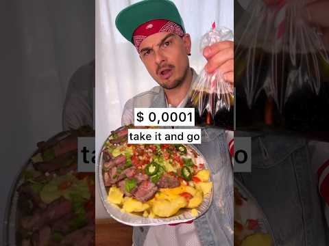 Little baked POTATO with cheese sauce,steak and soda in bag😎❤️🥔🧀| Street food be like | CHEFKOUDY