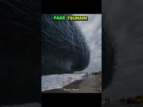 Fake vs Real Tsunami ๐#shorts #ytshorts #short