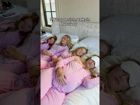 WHEN YOUR SiSTER SLEEP TALKS ๐ณ๐ญ #shorts