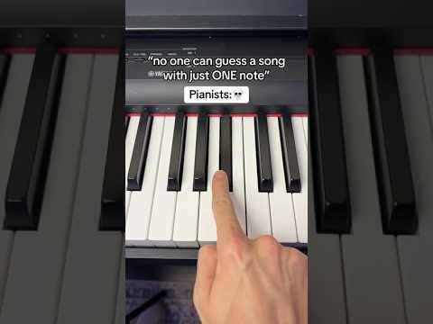Can You Guess This Song With ONE Note?🤔 #piano #tutorial #music