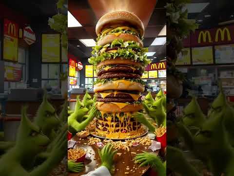 POV you just walked into Grinchdonalds 💀😭 #ai #aiart #mcdonalds #grinch